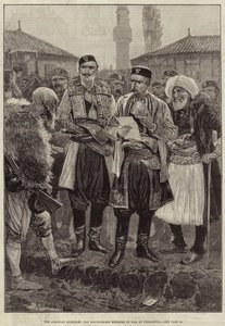 A questão albanesa, o ministro da Guerra montenegrino em Podgoritza